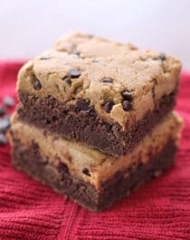 Healthy Cookie Dough Brownies