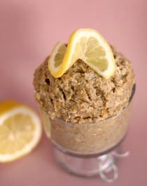 Healthy Buttery Lemon Shortbread Cookie Dough