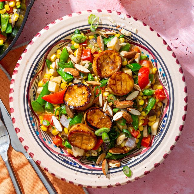 Vegan “Scallops” with Succotash