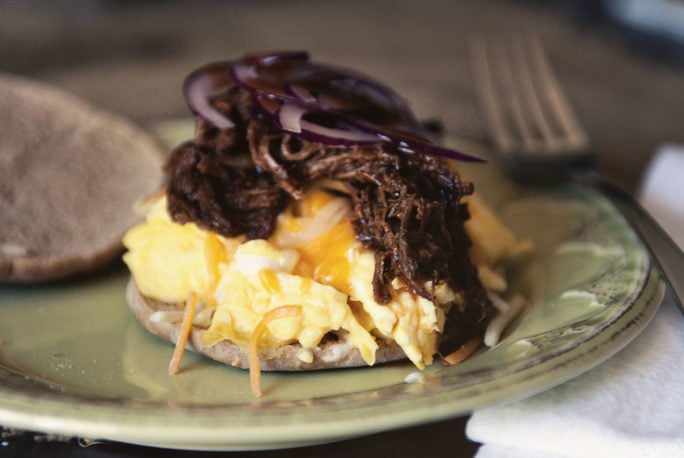 BBQ Brisket Egg Sandwich