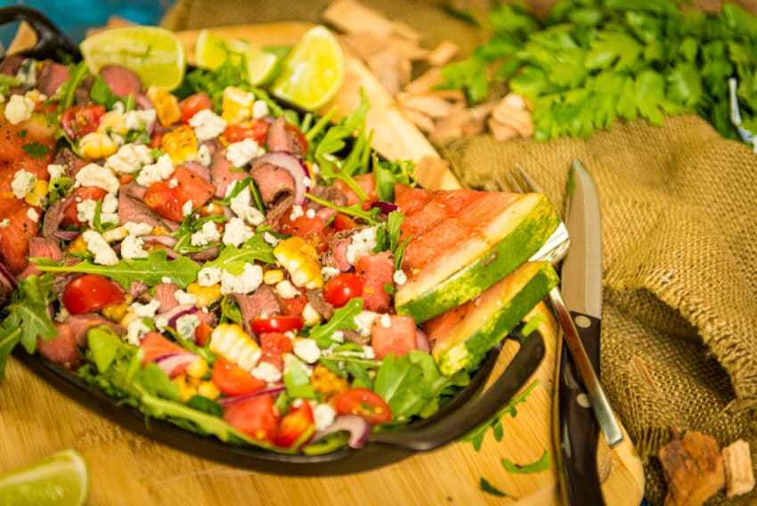 Grilled Flat Iron Steak Salad