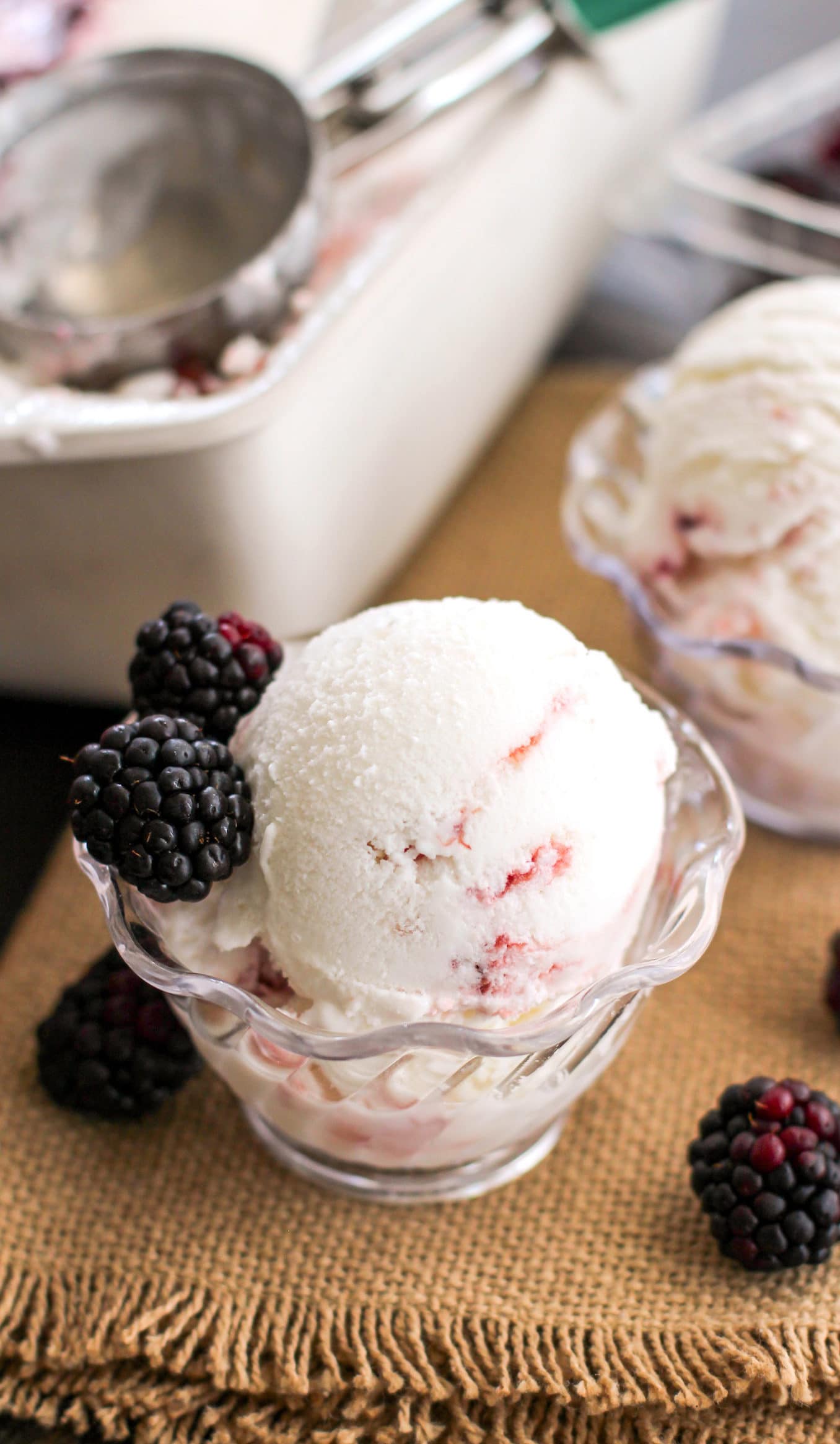 Healthy Berry Swirl Ice Cream