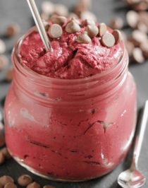 Healthy Red Velvet Cookie Dough Dip