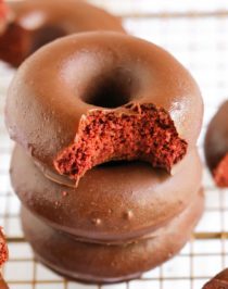 Healthy Red Velvet Cake Donuts