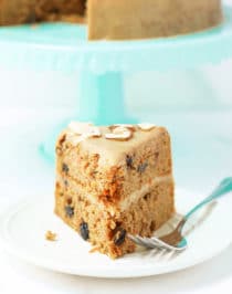 Healthy Carrot Cake with Maple Cinnamon Frosting