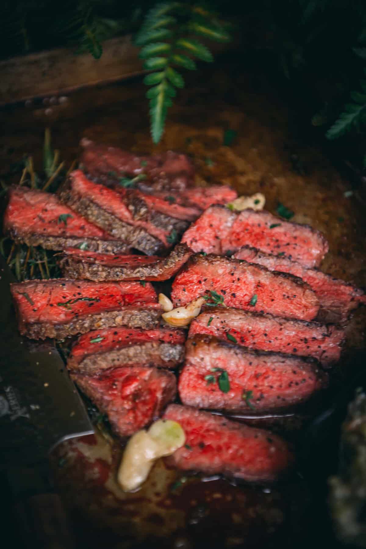 Pan seared Denver Steak