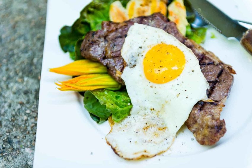 Sous Vide Steak and Eggs