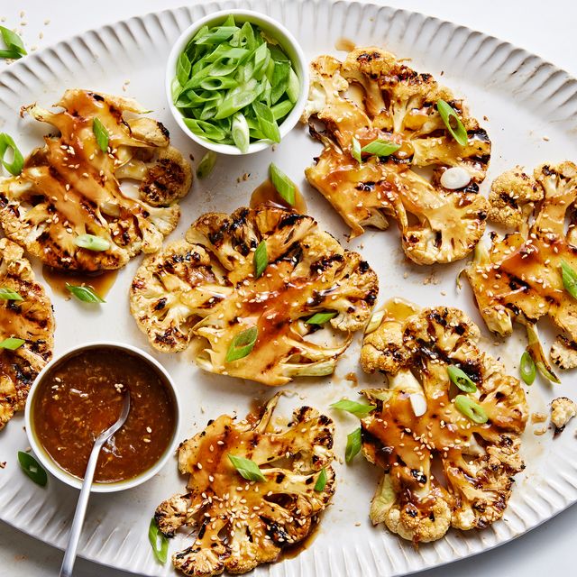 Grilled Teriyaki Cauliflower Steaks