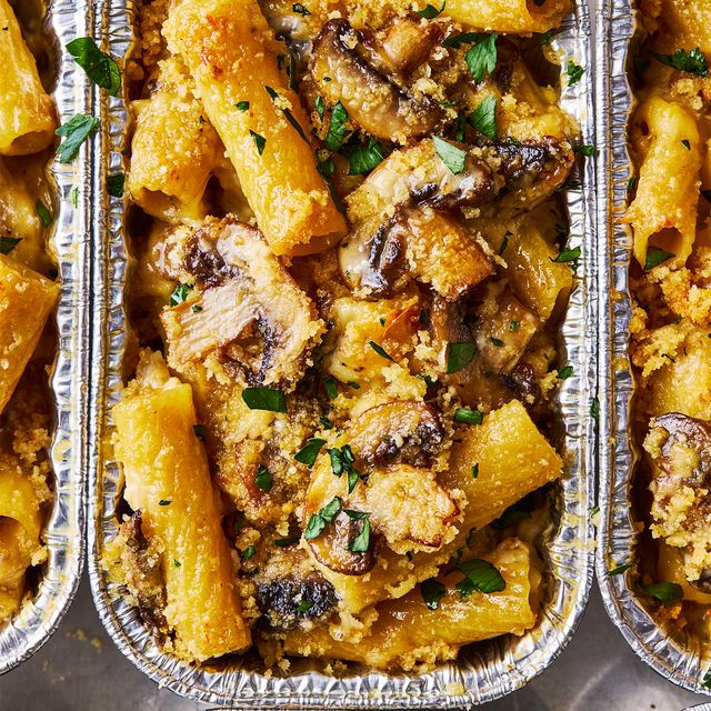 Mini Mushroom Pasta Bakes