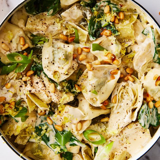 One-Pot Creamy Tortellini & Greens