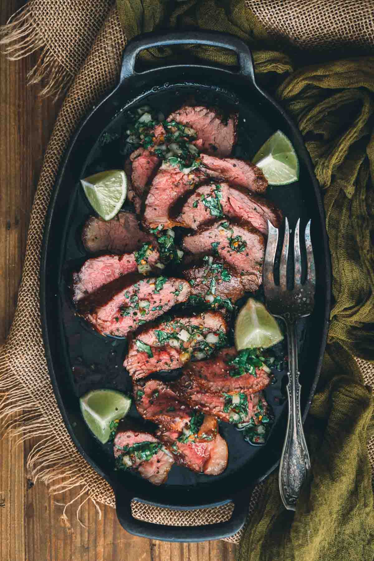 Pan-Seared Tri-Tip Steaks