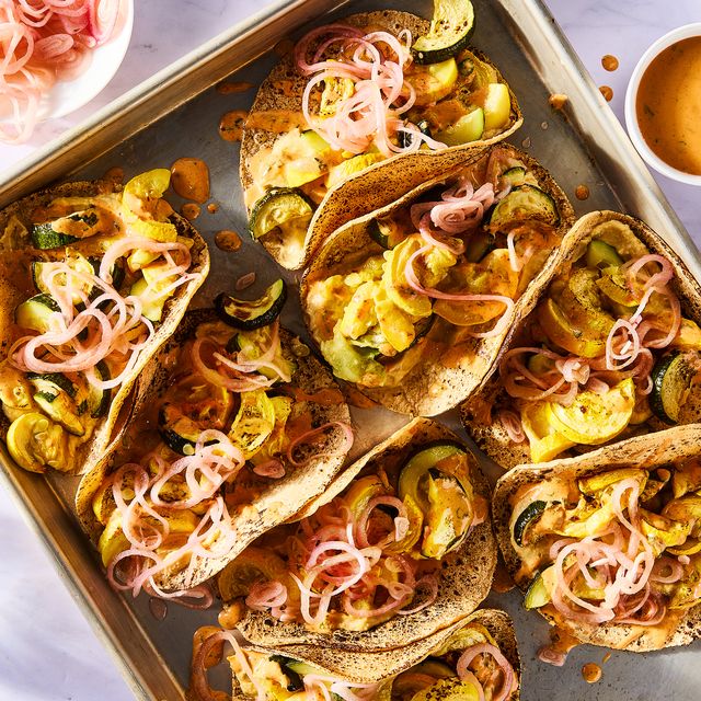 Summer Squash Sheet-Pan Tacos